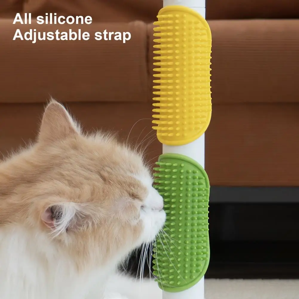 

Cat Face Scratcher Brush Wall Corner Self-Cleaning Pet Grooming Comb Kitten Self Groomer Massage Comb Cat Hair Removal Brush