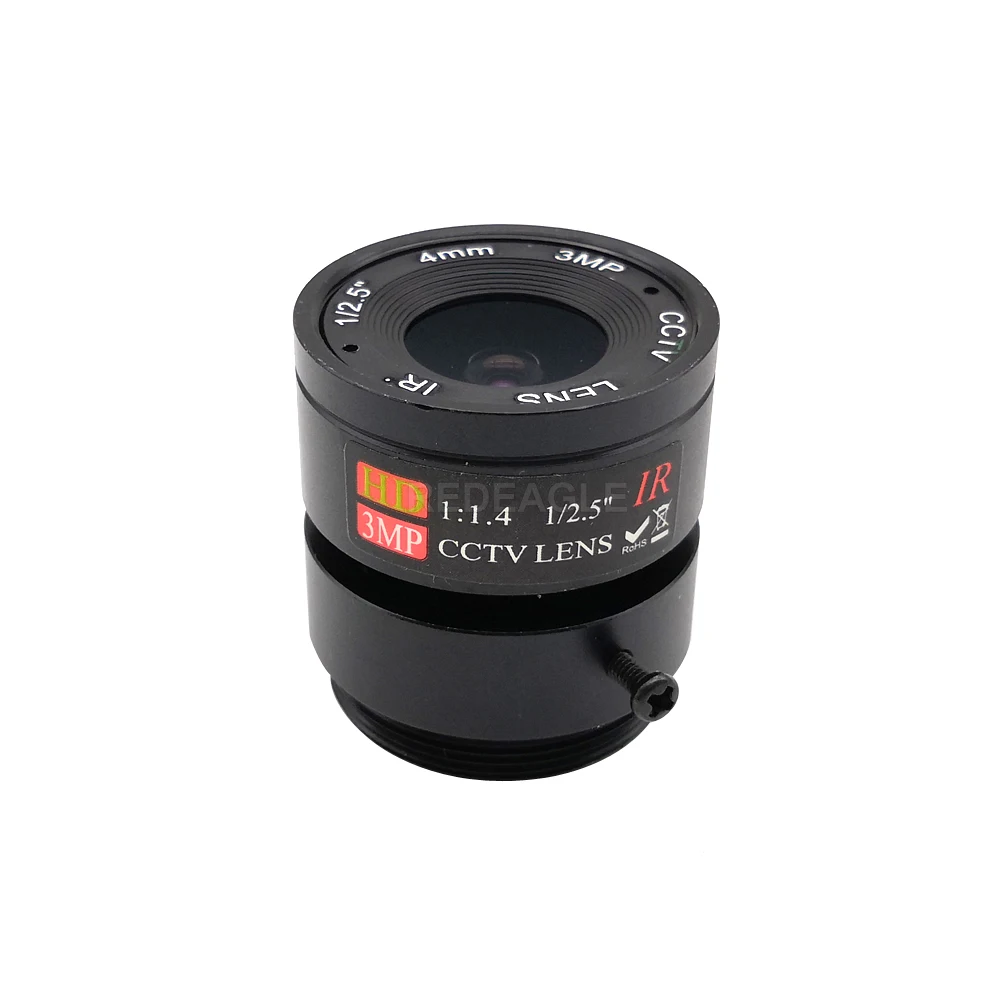 REDEAGLE HD CS 3MP 2.8-12mm Manual Varifocal Lens With 650nm IR Filter 4mm/6mm Fixed Lens For CCTV Security Camera/USB Camera