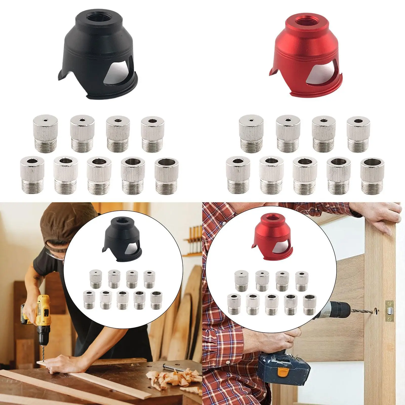 Woodworking Hole Puncher Drill Accessories Vertical Drill Guide Jig for DIY Furniture Construction Projects view 3
