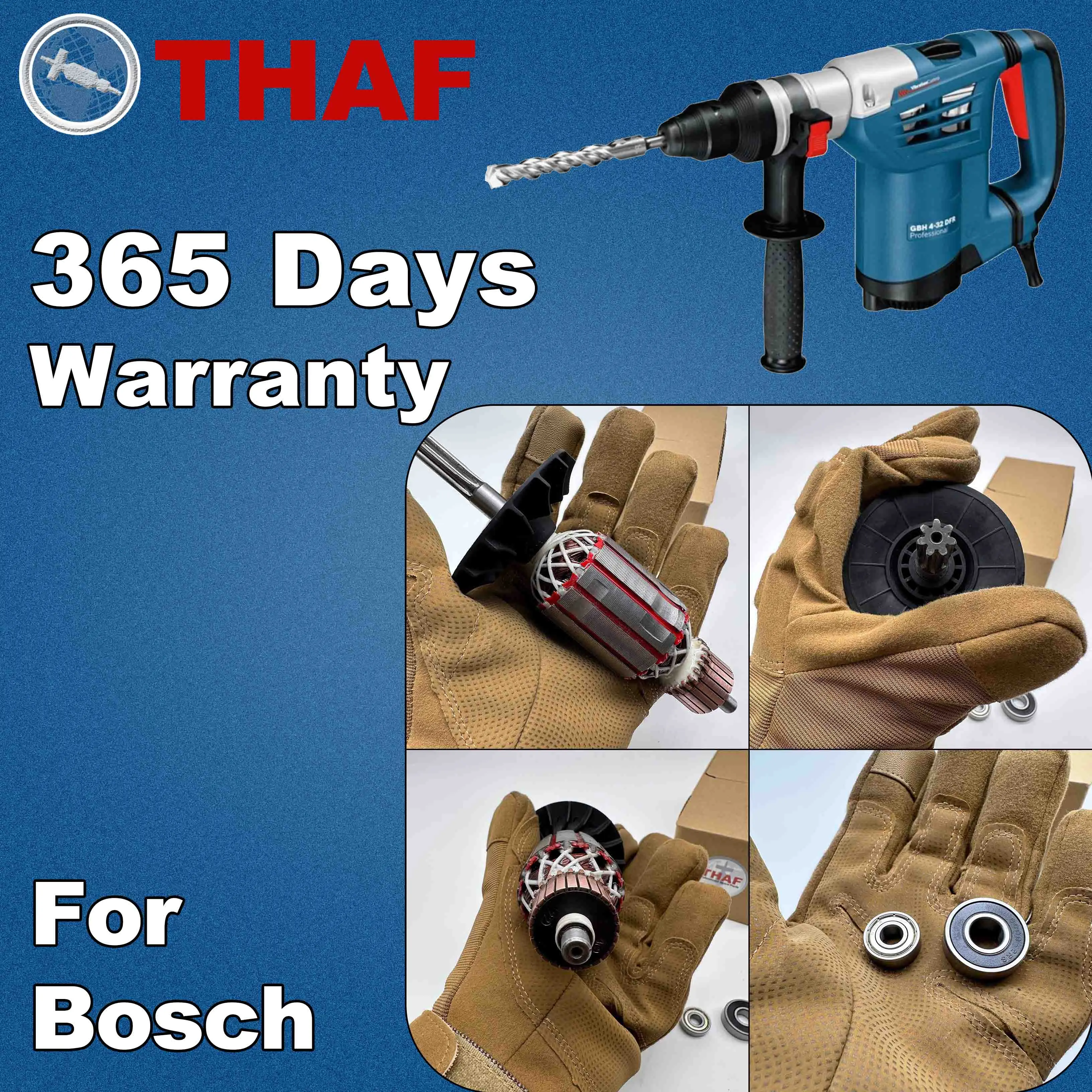 AC 220V 240V GBH4-32DFR GBH4-32 Armature Rotor For BOSCH Hammer Drill Spare Parts Rotary Hammer Breaker GBH 4-32 DFR