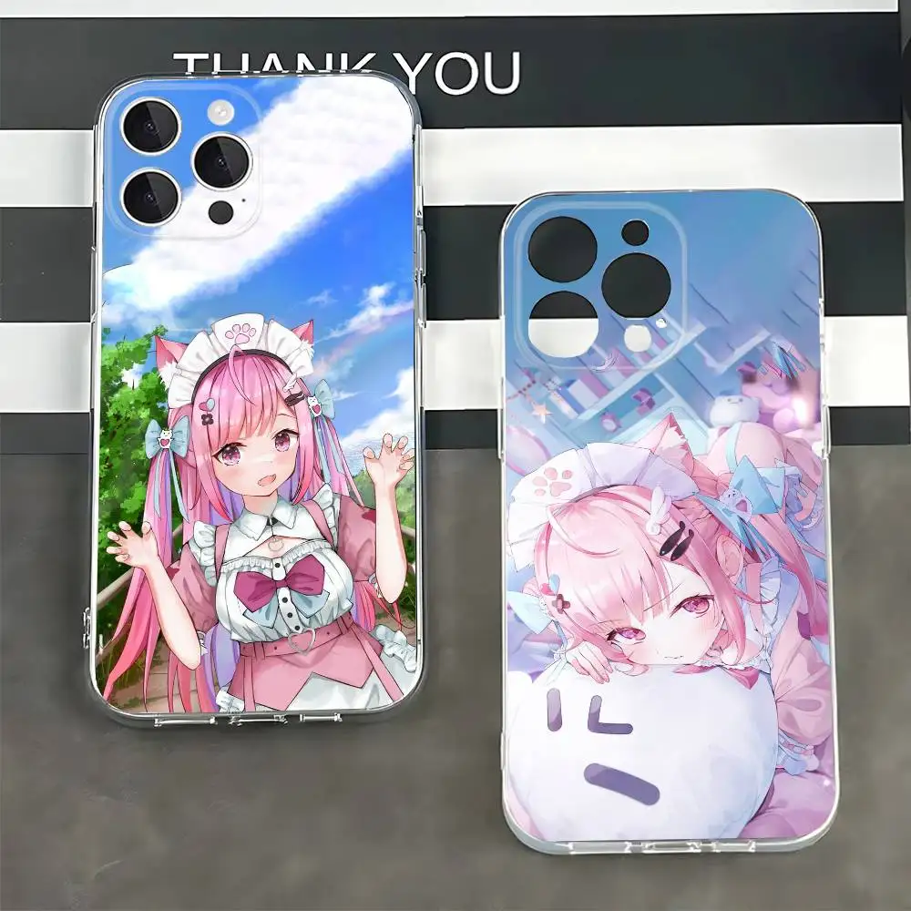 VTuber Yuki Sakuna Silicone Soft Phone Cover for iPhone 7,8,11,12,13,14,15,16,17,Pro Max,Plus,X,XR,XS Max,SE,12 mini
