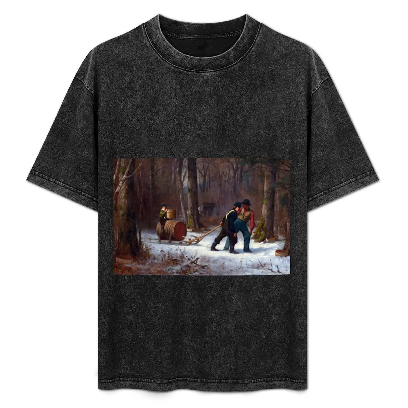 Eastman Johnson On Their Way to Camp T-Shirt basketball graphic tees sports fans mens workout shirts