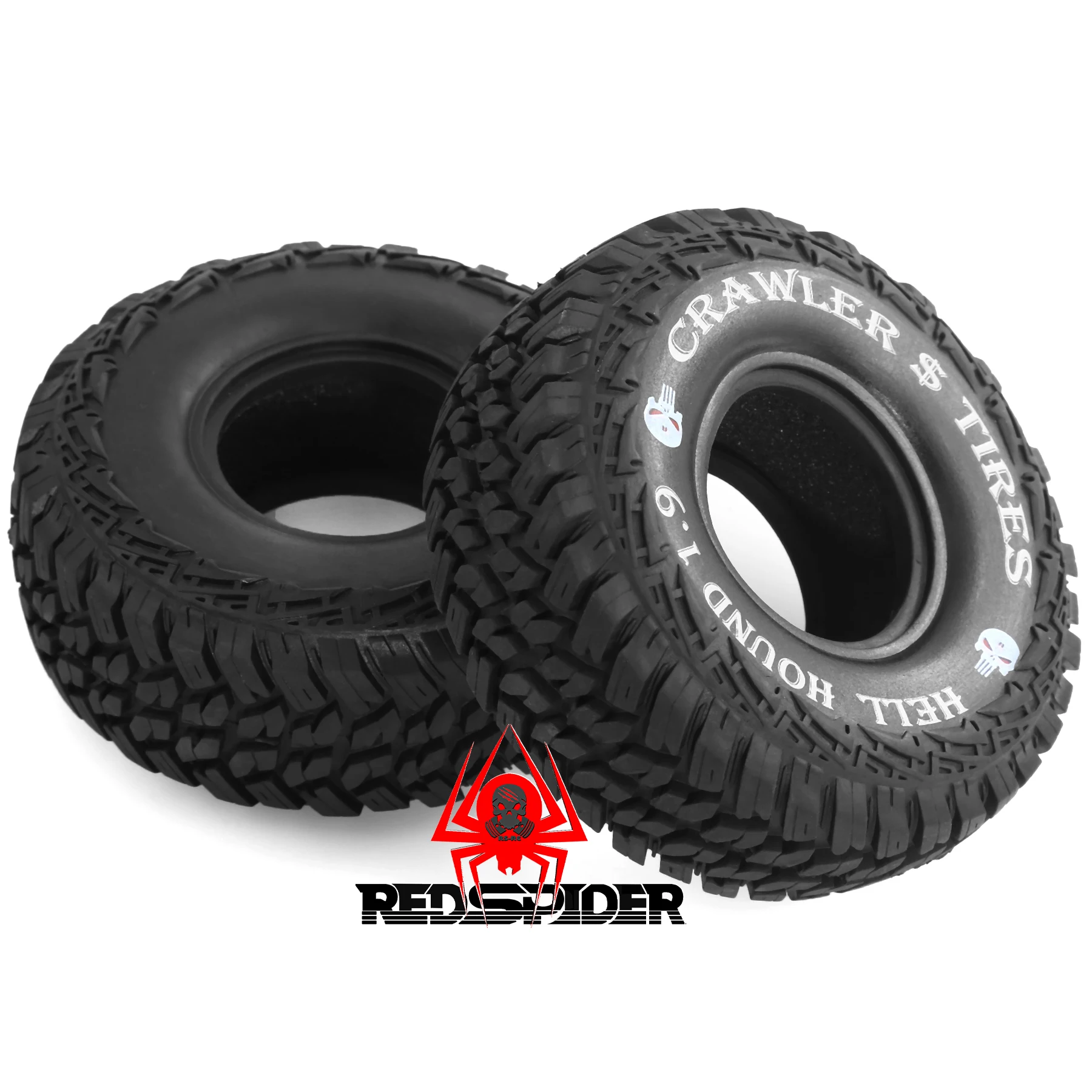 4 Stück 1,9'' weiche Gummi-All-Terrain-Crawler-Reifen für 1:10 Crawler Car Traxxas TRX4 Axial SCX10 II RC4WD D90 TF2 Tamiya CC01 Gen8