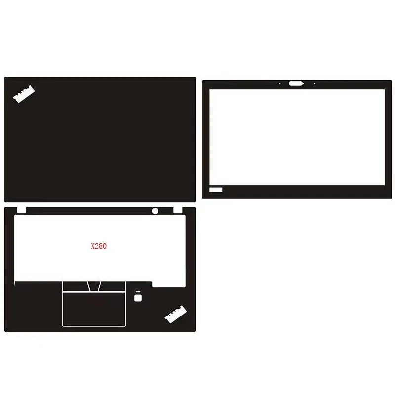 

Pre-cut 1xTop+1xPalmrest+1xScreen Bezel Skin Sticker Cover Case Film For Thinkpad X280 X270 X260 X250 X240 X230