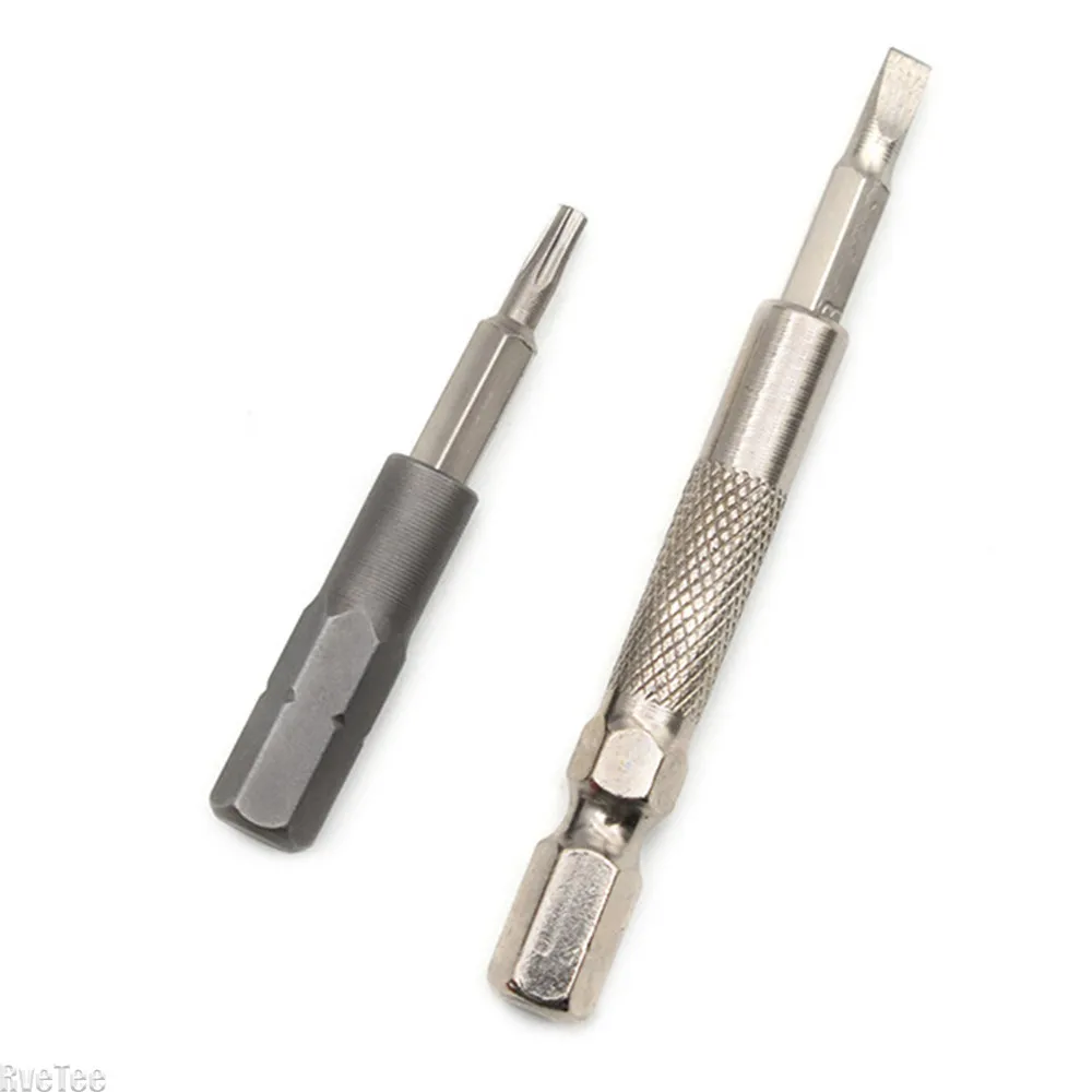 قسط 2 قطعة 1/4 "6.35 مللي متر عرافة عرقوب إلى 4 مللي متر عرافة بت محول-محول عالية الدقة لمسامير المقبس عرافة الدقة #6