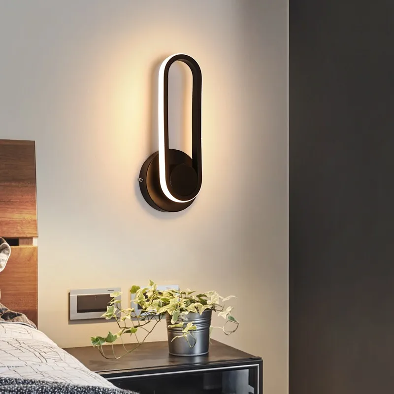 Wall lamp creative bedside lamp bedroom wedding room staircase lamp living room minimalist modern aisle LED lamp