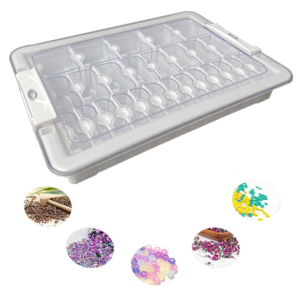 9/15/21/24/26/39 Grids Diamond Art Portable Bead Storage Organizer Mini Bead Storage Container for Diamond Painting Accessories