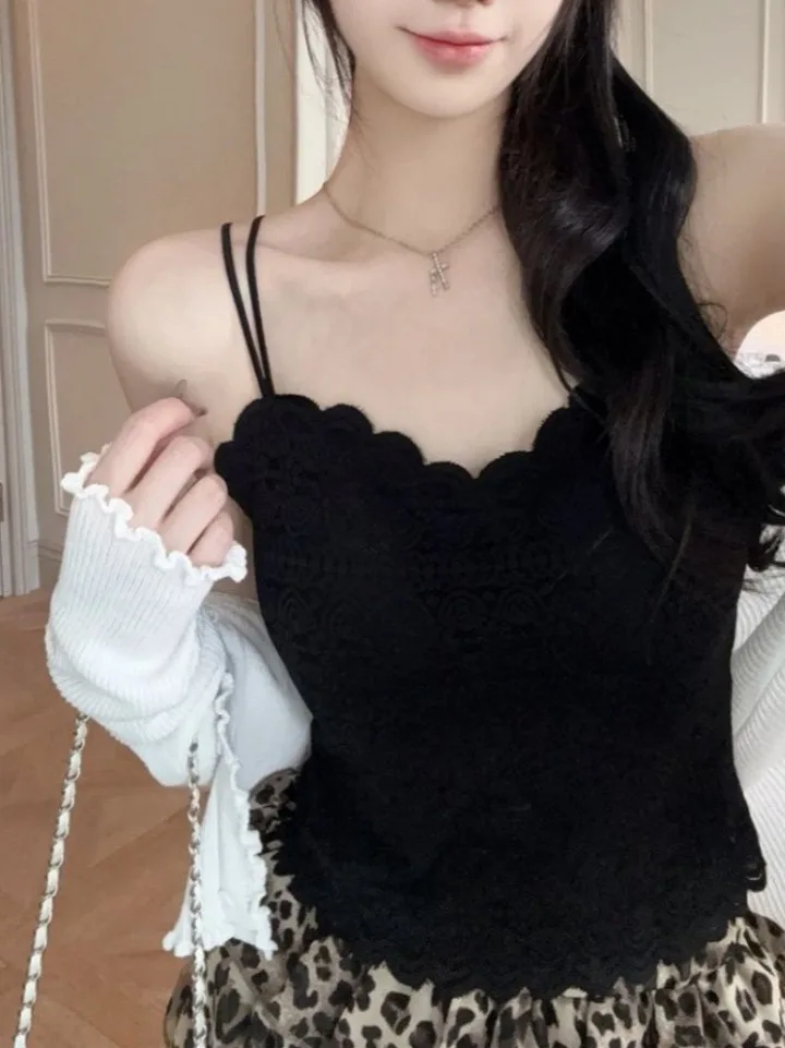 Pure Desire Sexy Sash Halter Tube Top Women Summer Vintage Slim Fit Wrap Chest Outer Wear Sweet Inner Match Small Top