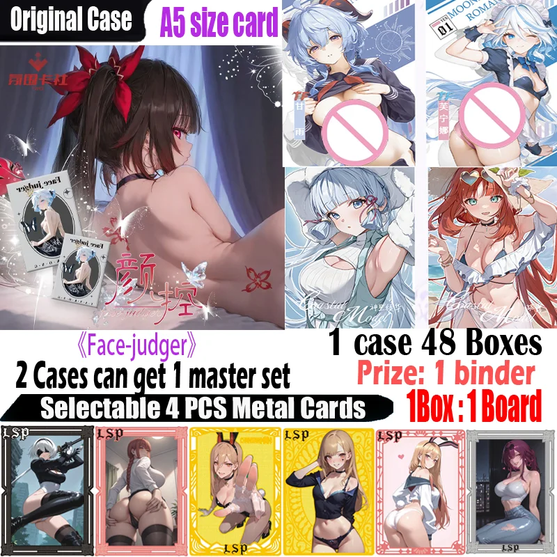 

Новая карта размера Богини А5 «Вбедитель лицо» Карта Вайфу Хобби Genshin CCG Card Doujin Toys Доска Подарки