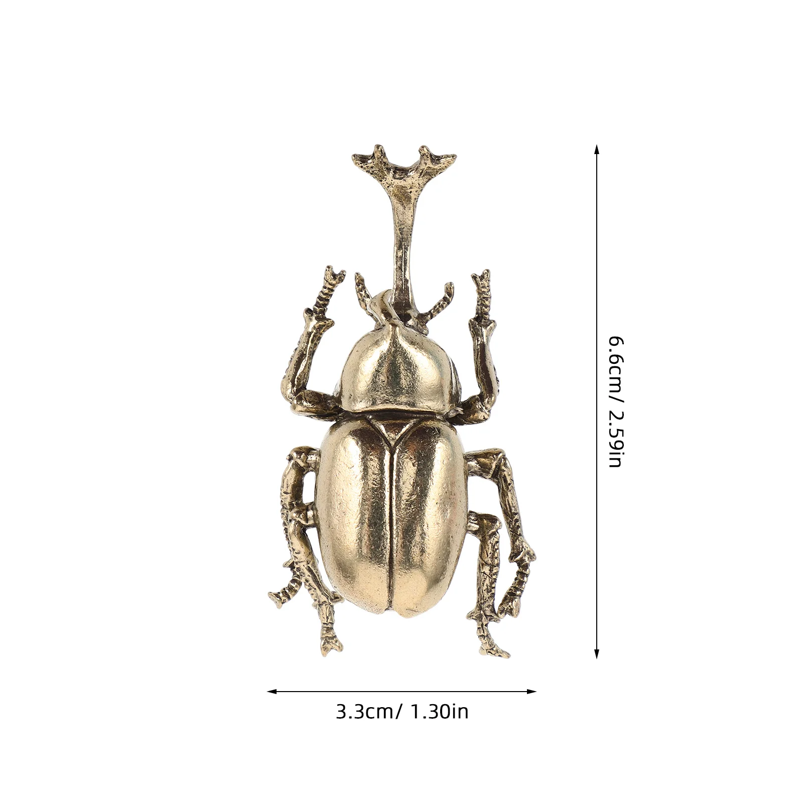 خمر البرونزية خنفساء النحاس الشاي الحيوانات الأليفة مكتب صغير سطح المكتب الديكور الصلبة المعادن خنفساء النحت للديكور المنزل #2