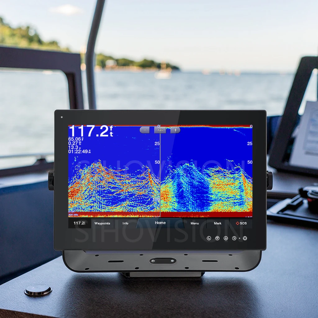 18.5 Inch Waterproof IP67 Marine Capacitive Touch Screen Monitor 1500 Nits Outdoor for Fishing Boat New Product