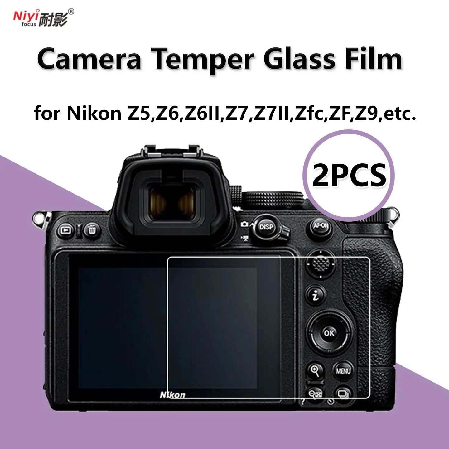 Camera Temper Glass Film for Nikon Z mount Cameras Z5 Z6 Z7 Z6II MARK II Z7 Z7II ZFC Zf Z6III Z8 Z9 Z30 Z50 Film Protector Cover