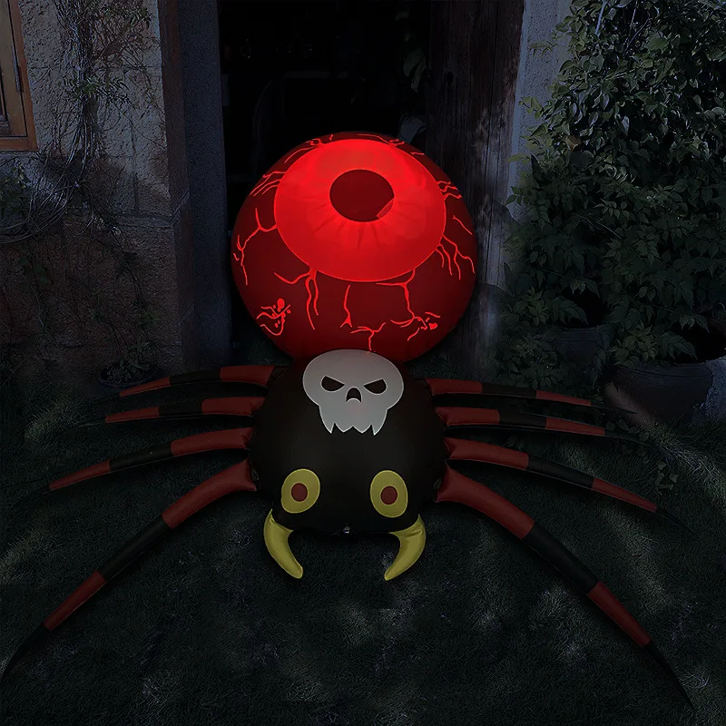 

Надувной светящийся паук на Хэллоуин, выдувной тыквенный стакан, декоративный паук на Хэллоуин, реквизит