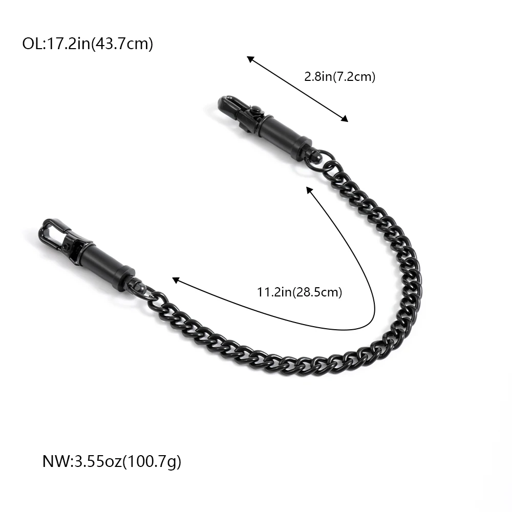 مشابك حلمة السلطعون الأسود مع سلسلة للنساء والأزواج ، لعبة جنسية ، قابلة للتعديل ، غير ثقب ، مجوهرات للجسم #2
