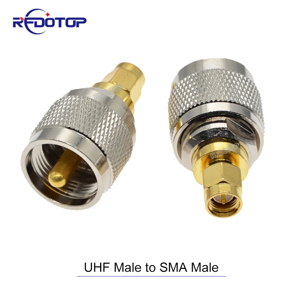 1Pcs SMA to UHF PL259 SO239 Male Female RF Adapter for Car CB Antenna Radio HF Walkie Talkies Scanner Aerial Connector