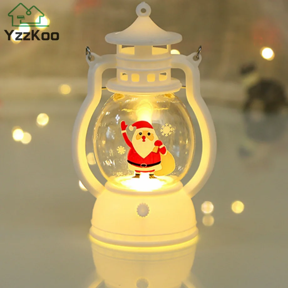 Christmas Ornaments LED Lantern Light Santa Claus Merry Christmas Decorations for Home 2023 Xmas Navidad Noel Gift New Year