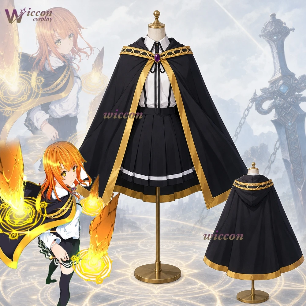 

Colette Loire Wand & Sword Cosplay Shawl Cloak Full Set Anime Women Costume Wig Halloween Party Dress
