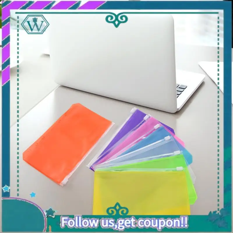 

Модернизированные 14 шт. карманы для переплета, размер A6, 6 отверстий, папки на молнии, водонепроницаемые сумки из ПВХ с вкладышами для ноутбука с 6 кольцами