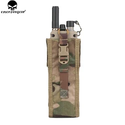 EMERSONGEAR Tactical PRC 148/152 Radio Pouch Hunting Paintball Airsoft Combat Gear Molle Radio Holder Multi-camo Black EM8350