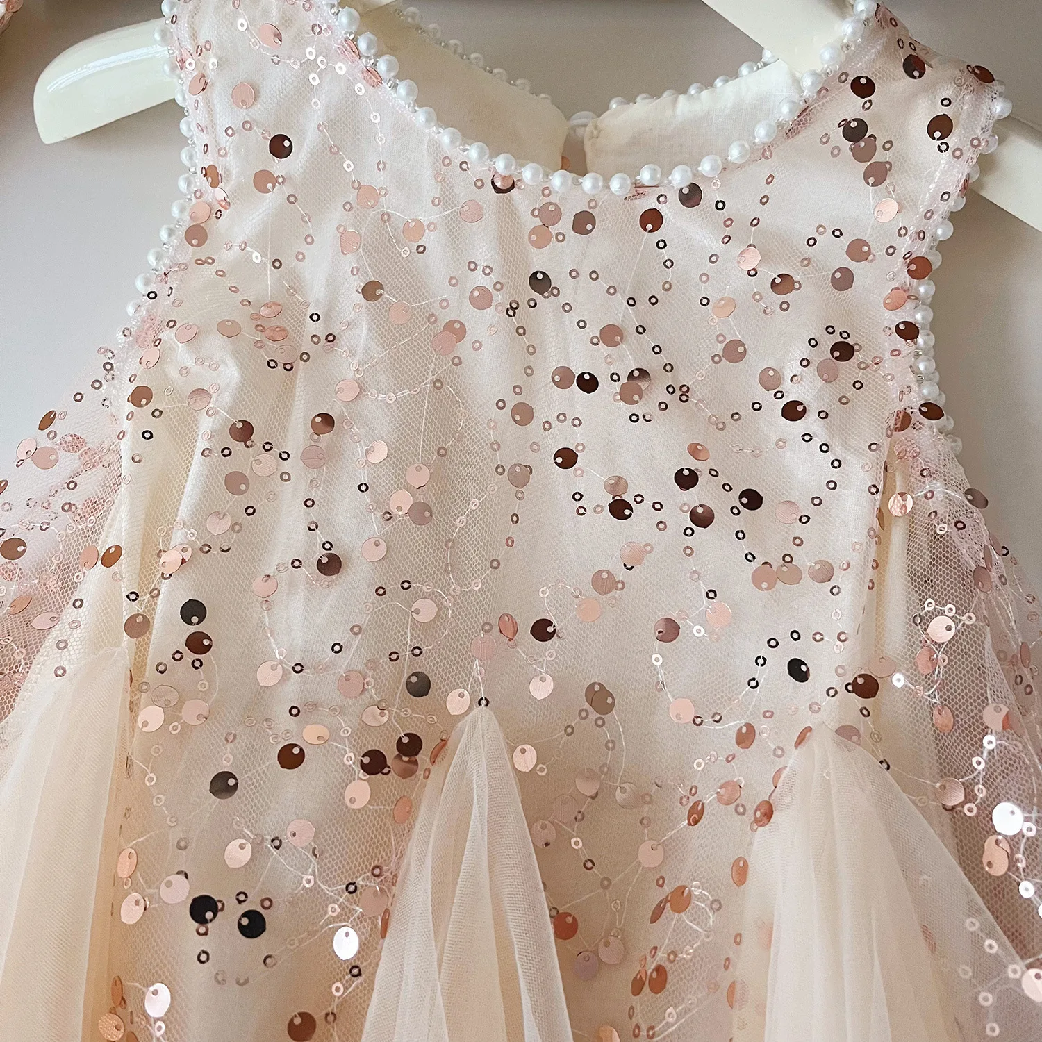 Kids Brand Designer Evening Dresses Luxury Flower Girl Gala Dress For Girls Summer 2 To 8 Years Baby Female Child Puffy Clothes