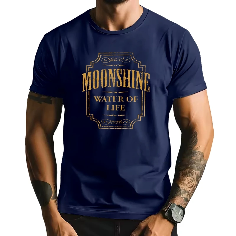 

Забавная мужская футболка Moonshine Water Of Life # B407