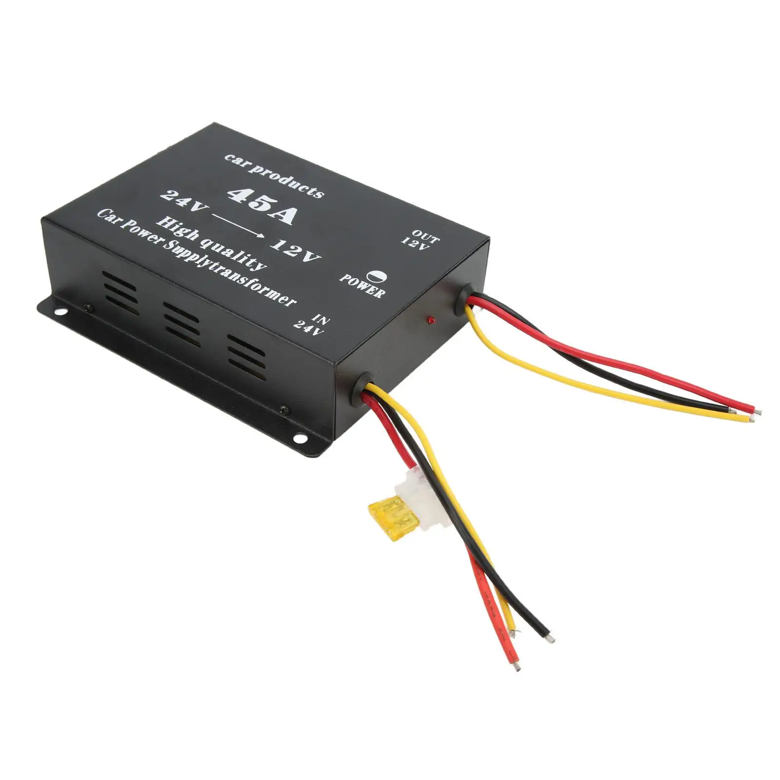 

24V To 12V Converter DC24V To 12V Car Voltage Reducer Short Circuit Protection Extensive Use Environmental for buses