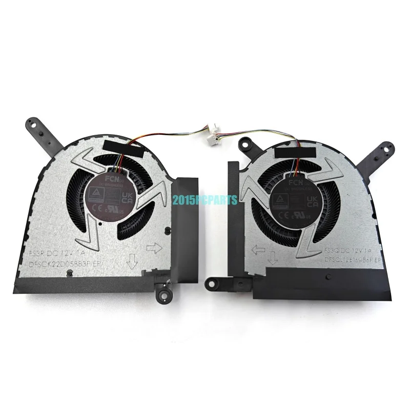 

Вентилятор L+ для процессора и графического процессора Asus TUF Gaming F16 FX607JV FX607JU FX607VU A16 FA607PI FA607NU, 12В