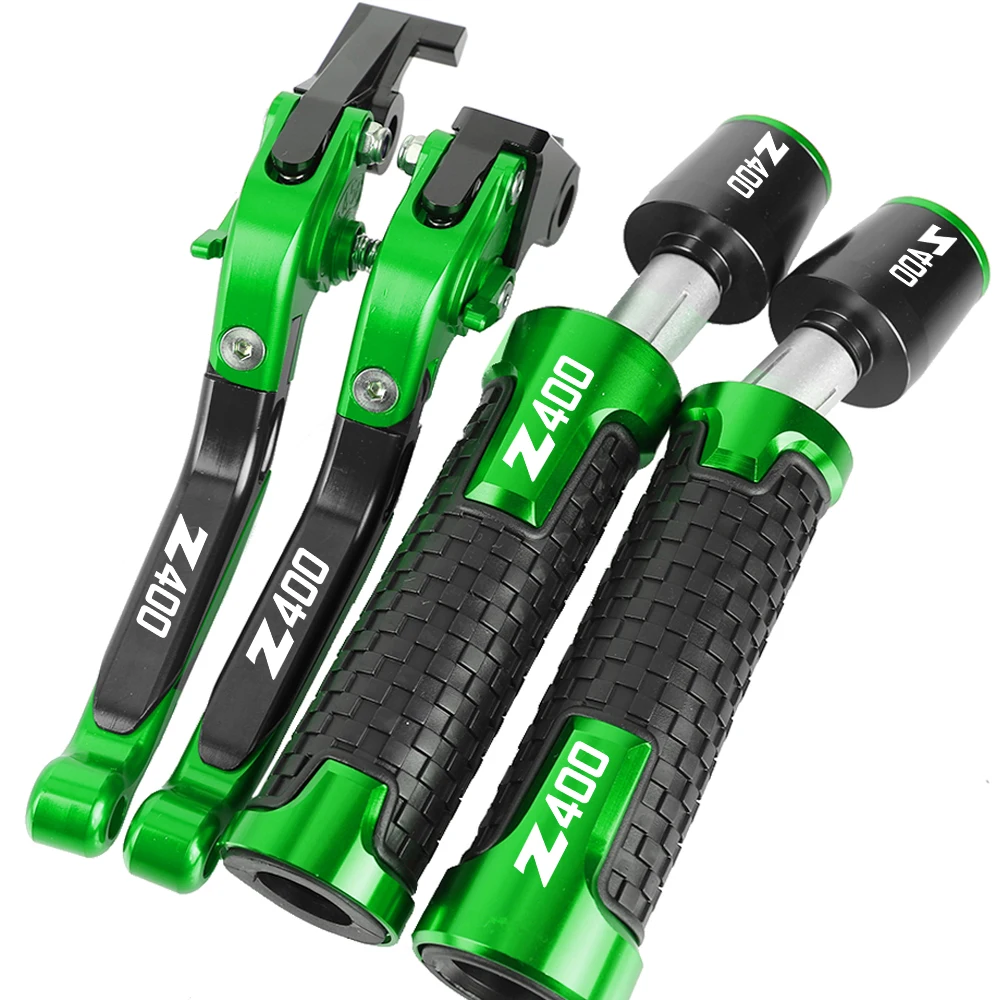 For KAWASAKI Z400 Z 400 2018 2019 2020 2021-2024 Motorcycle Aluminum Adjustable Brake Clutch Levers Handlebar Hand Grips Ends