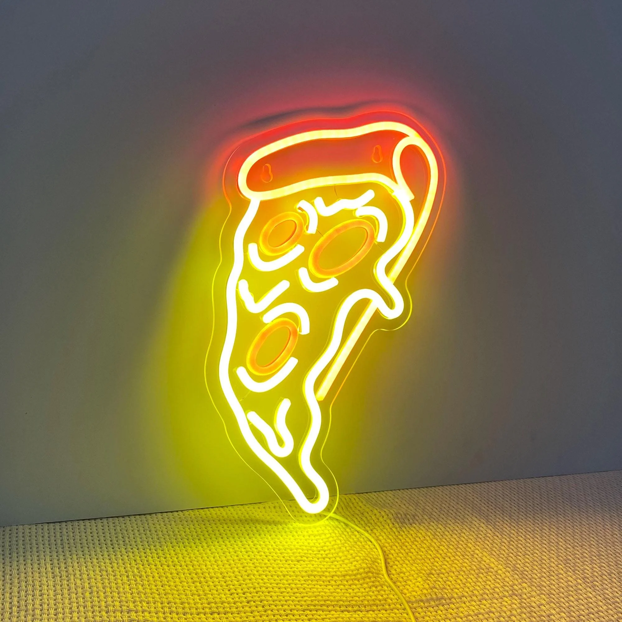 

Pizza Neon Sign USB Neon Wall Decor Kitchen Dinning Room Dimmable Sign Personalized Restaurant Cafe Shop Wall Decor Sign