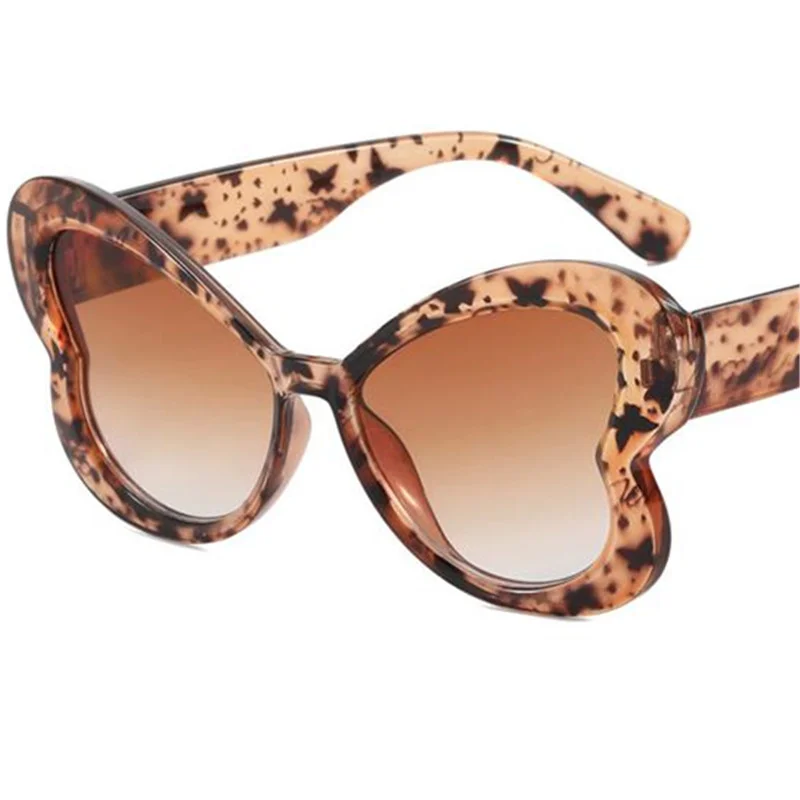 

Hip Hop Sunglasses Women Colorful Sun Glasses Personality Butterfly Anti-UV Spectacles Eyeglasses Oversize Frame Ornamen