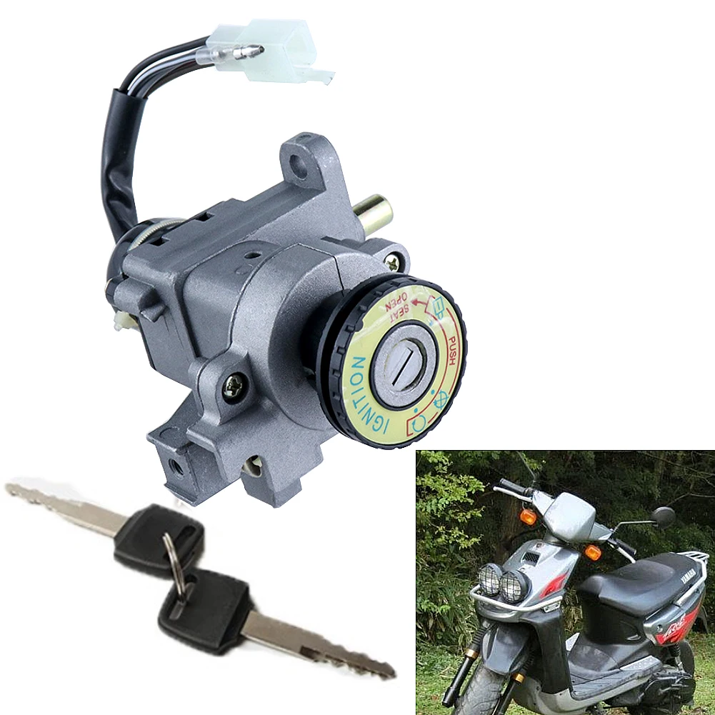 Motorcycle Igniton Switch Lock Engine Start Lock w/keys For BWS100 4VP Locking Cap MotorcycleTwo-stroke