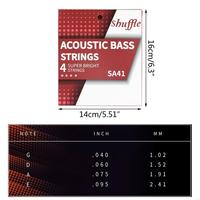 4pcs Acoustic Bass Strings Replacement 4 String Bass Instrument Accessory