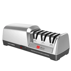 TAIDEA TG2302 Electric Knife Sharpener Stainless Steel 15 and 20 Degrees 3-Stage with Quick Sharpening and Polishing Function