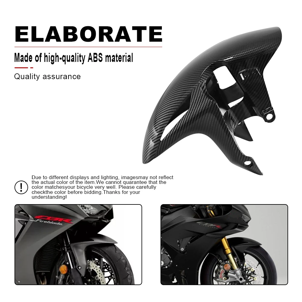 For HONDA CBR1000RR CBR1000 RR 2008-2024 ABS Motorcycle Front Tire Wheel Fender Mudguard Splash Guard Dust Guard Cover Fairing 5