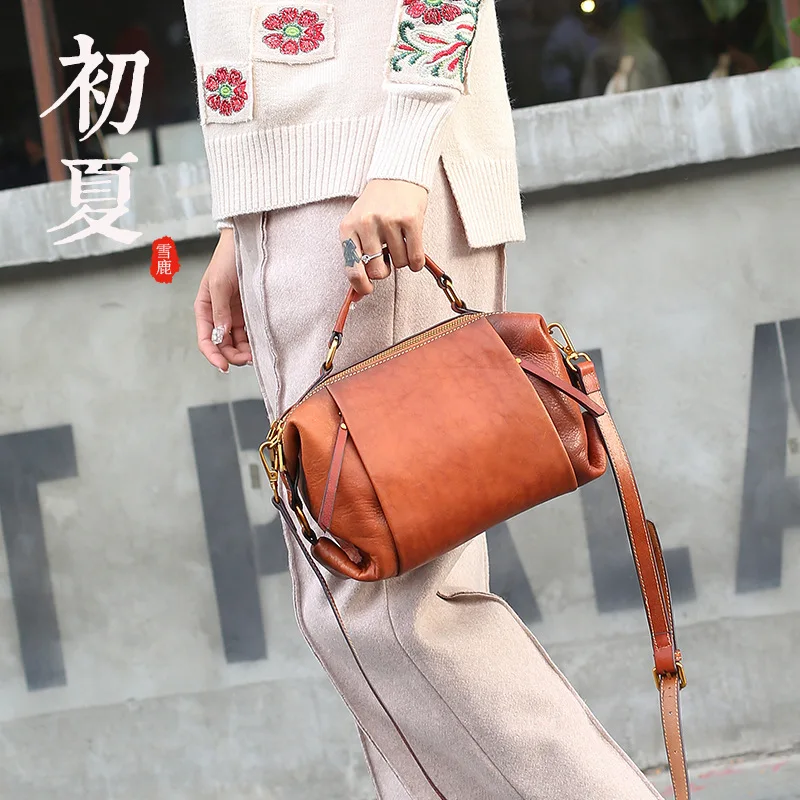 

Trend Original Brand Women Bag Shopping Bag Handbags Luxury Designer Soft Cow Leather Personal Customization Handmade
