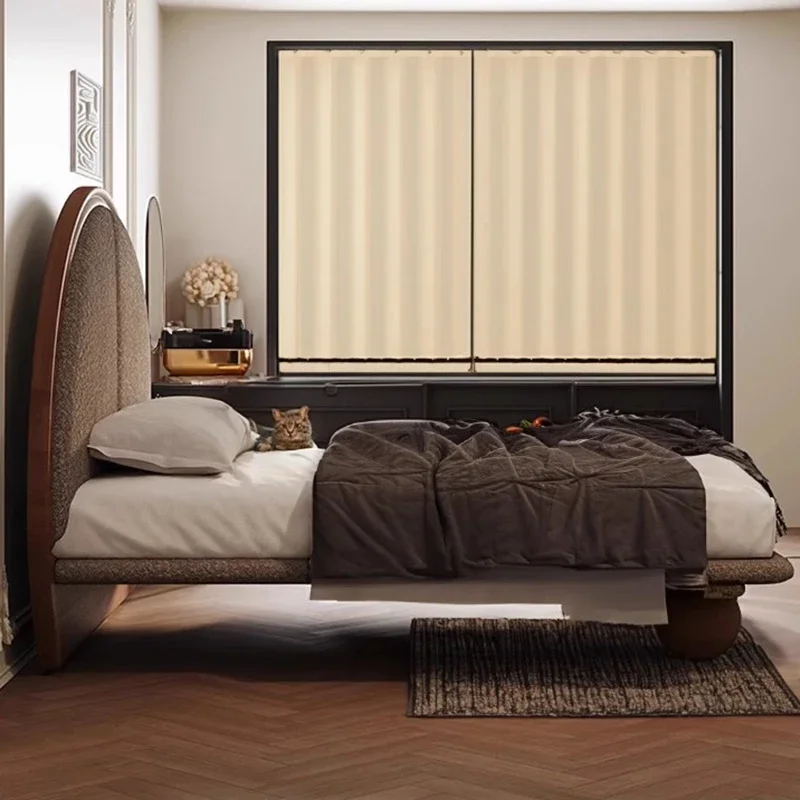 Frame King Size Double Bed Soft Nature Wood Modern Design Double Bed Bedroom Small Muebles Para Dormitorio Nordic Furniture