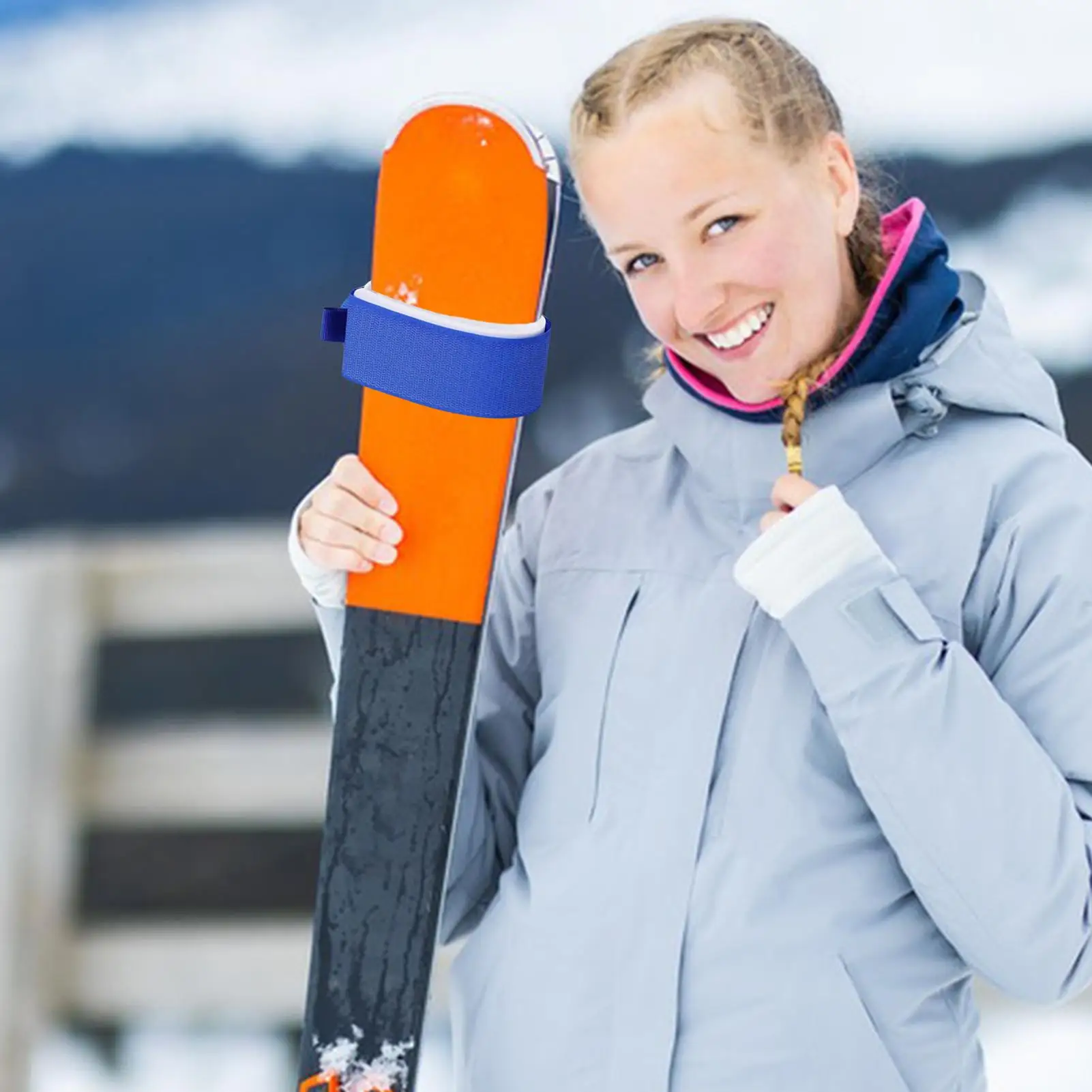 أشرطة تزلج قابلة للتعديل، أشرطة تزلج، مشابك تزلج، أغطية تزلج مع وسادات واقية من مادة EVA، ملحقات تزلج لأصدقاء العائلة #4