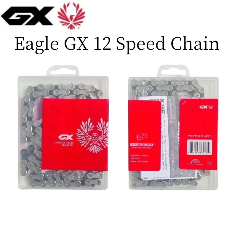 GX Eagle 12 Speed MTB Road Bike Chain 126L Bicycle Chain Silver Power Lock Link GX Eagle 12V Chain Original Bicicle Parts