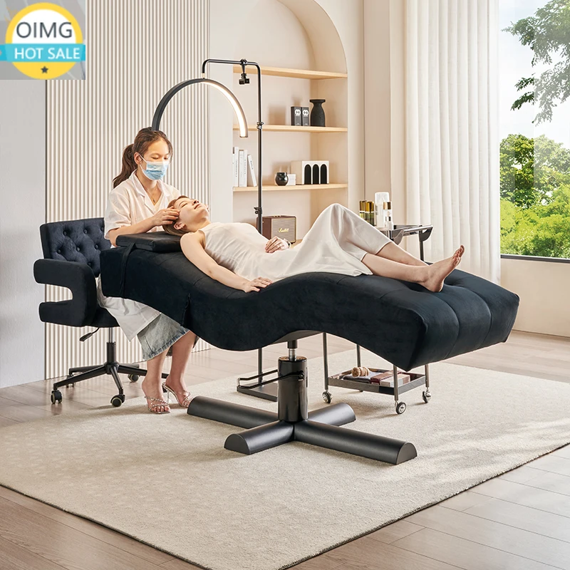 Facial Hydrotherapy Head Massage Table Salon Eyelash Beds Beauty Care Bed SPA Furniture Home Use Leisure Lounge Chair