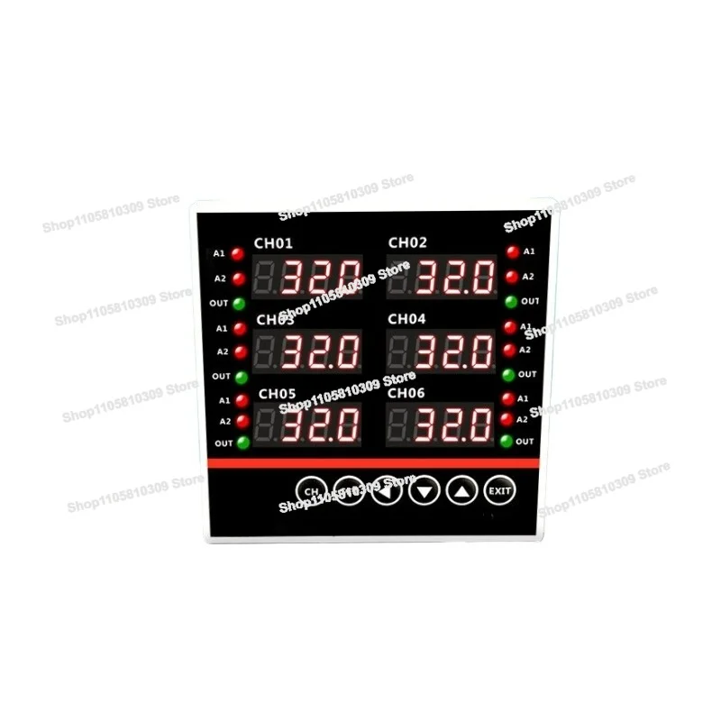 Multi-channel Thermostat 2 Channels 3 Channels 4 Channels 6 Channels, Temperature Controller Multi-channel