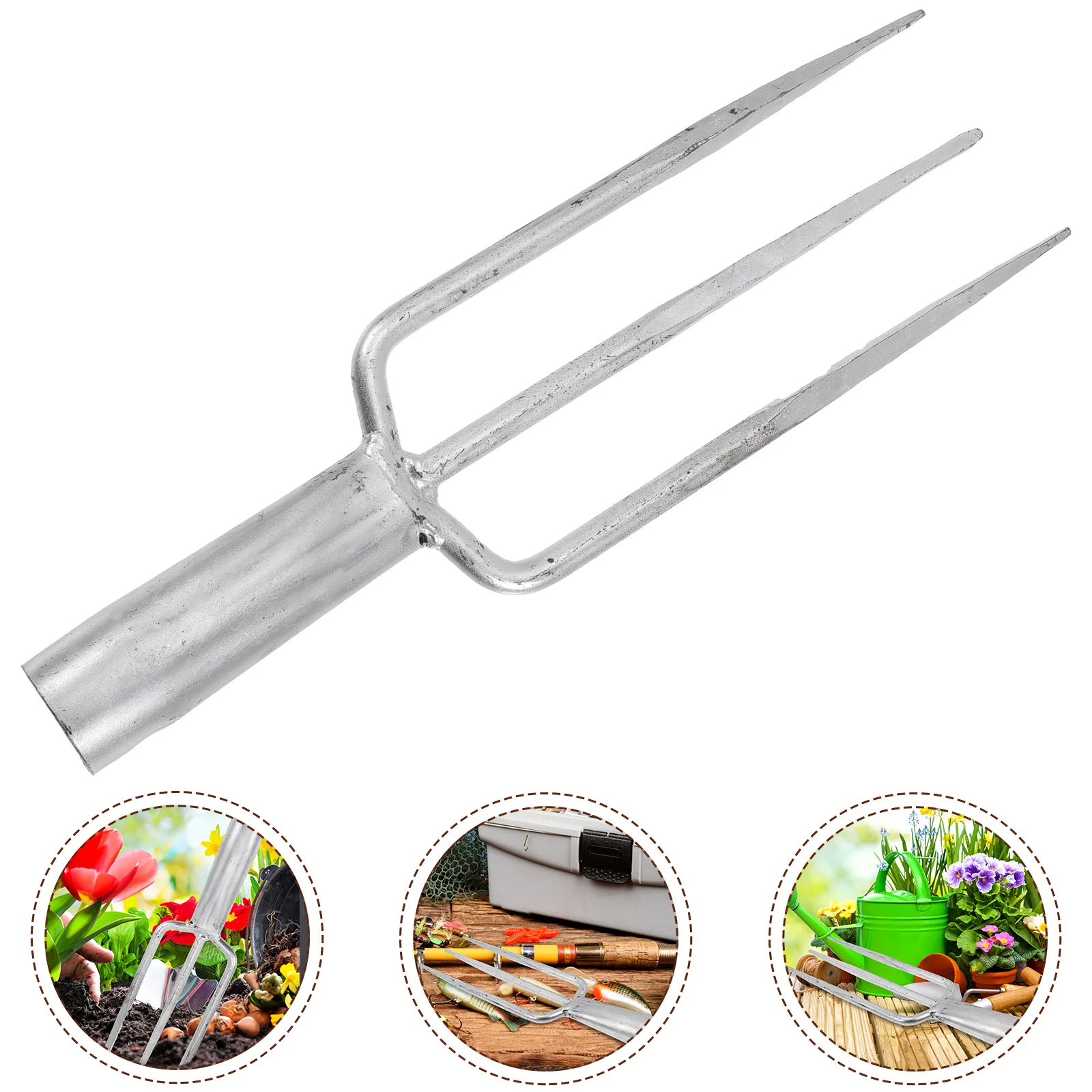 Pear Fishing Toasting Fork Log Burner Outdoor Harpoons Accessory Tackle Iron Supplies