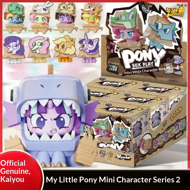 

Kayou My Little Pony Box Play Vol 2 Mini Figure Collectible Blind Box Cartoon Peripheral Desktop Decor Toy For Adult Collectors