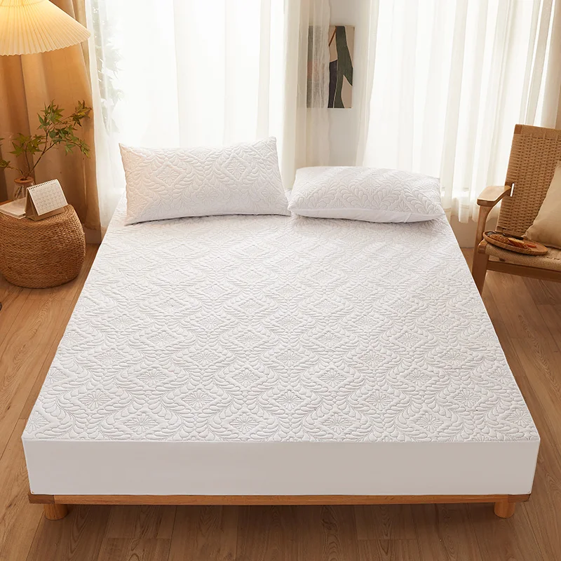 TPU Waterproof Mattress Protection Cover,Bed Sheet With Elastic Band Queen King Anti-mite And Antibacterial,30CM Elevated Design