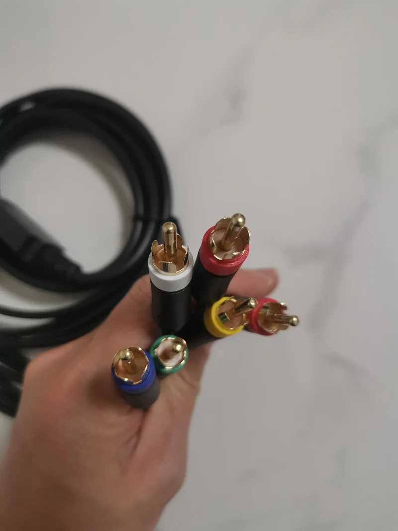 Cable de Monitor de Color de repuesto 4 en 1 RGBS/RGB para consola de juegos MD1/MD2/Saturn/DC Dreamcast, sin cable de componente