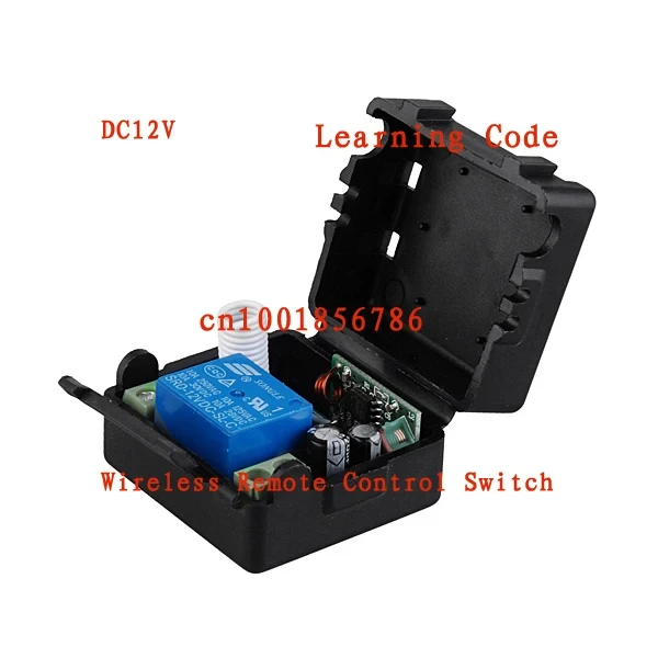 Wholesale DC 12v 10A relay 1CH wireless RF Remote Control Switch Transmitter Receiver