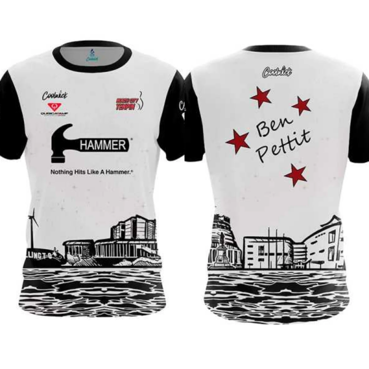 

2025 New Men's Quick-Drying T-Shirt Hammer Printed Bowling Suit Classic Luxury Comfort Casual T-Shirt Sports Short Sleeve