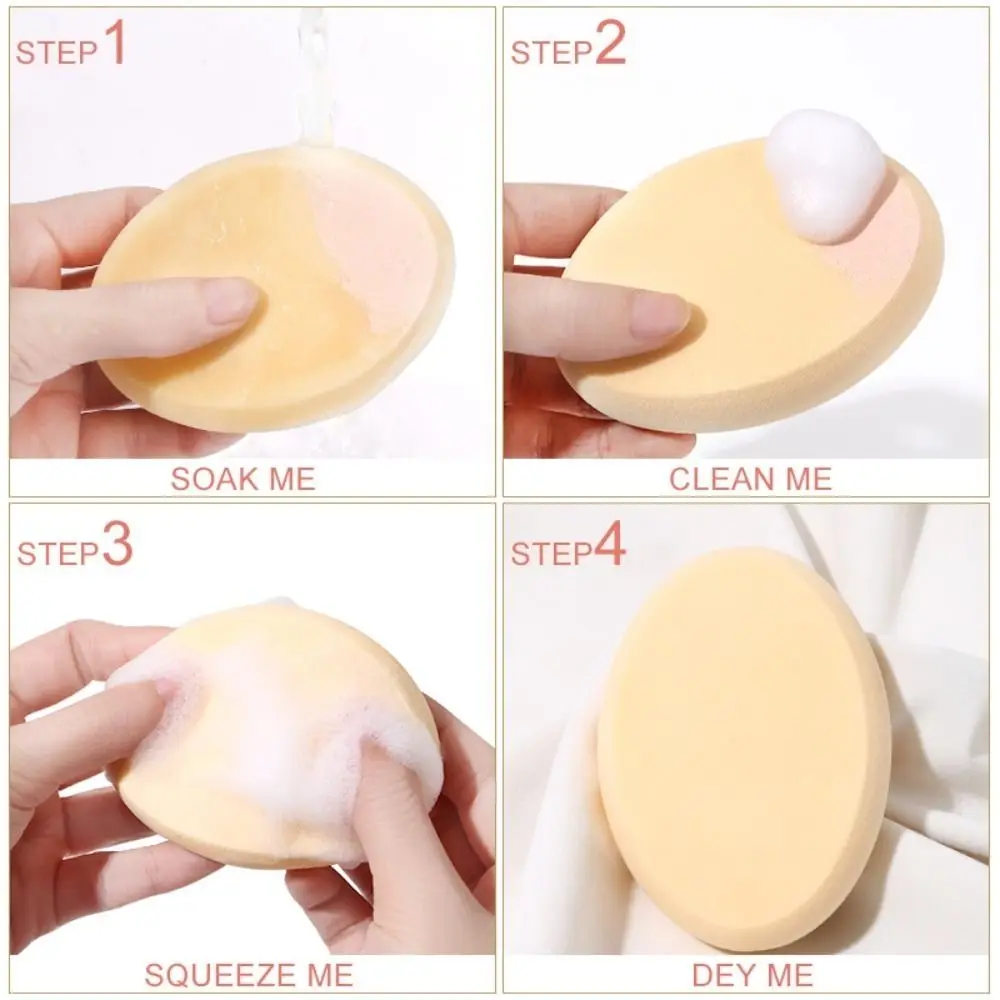 2pcs Multipurpose Makeup Tool Concealer Foundation Cream Powder Puff Makeup Spong Puff Wet And Dry Usable Oval