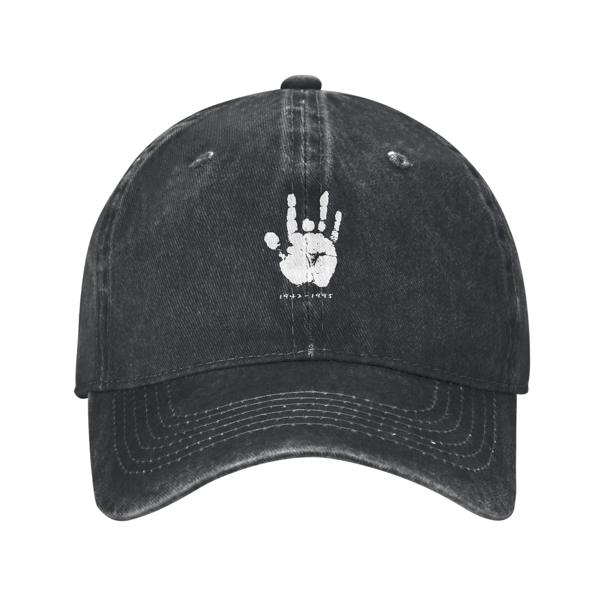 Jerry Garcia Hand print Fashion Baseball Cap  Spring Cap Male  Outdoor Walking Cap Male