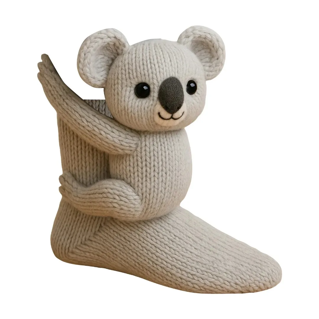 ثلاثية الأبعاد الكرتون الحيوان باو الجوارب اليدوية طبقة مزدوجة معزول الجوارب الشتاء سميكة الدافئة جوارب متماسكة للمنزل في الهواء الطلق ارتداء اليومي