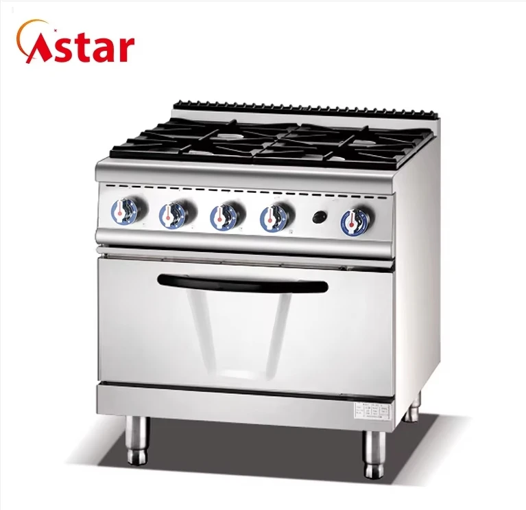 Commercial Kitchen Appliance 48 Inch Gas Range With Double Oven